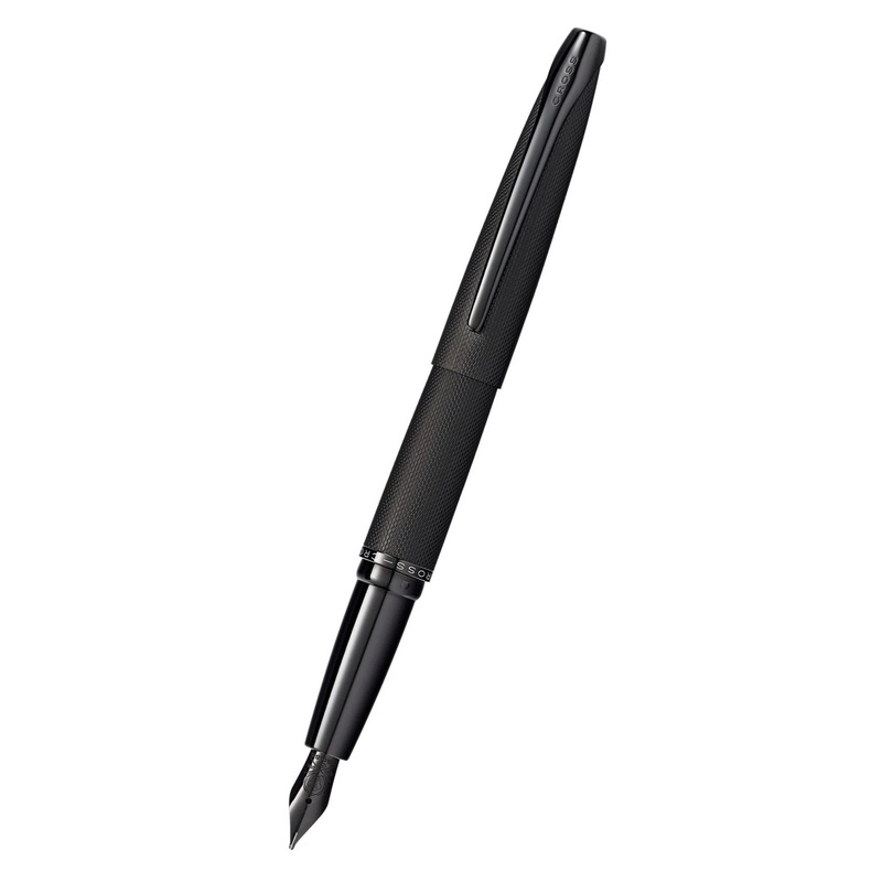 Cross ATX Brushed Black Stainless Steel Fine Nib Fountain Pen 886-41FJ