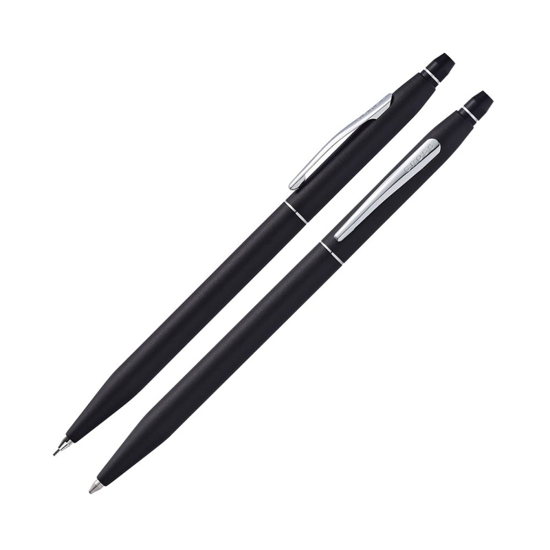 Cross Click Ballpoint Pen and Mechanical Pencil Set in Black