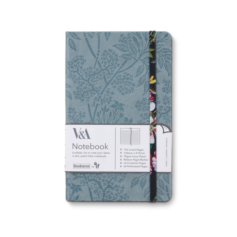 IF V&A Bookaroo A5 Notebook- Kilburn Black Floral