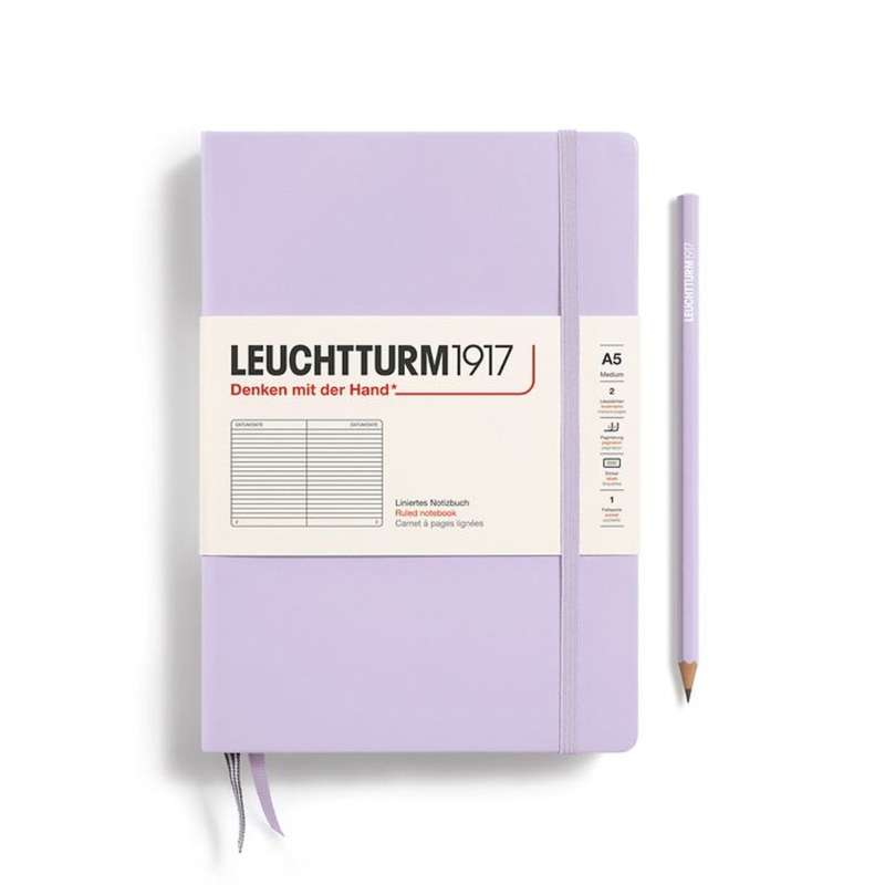 Leuchtturm 1917 Hardcover Notebook – A5 – Squared Powder