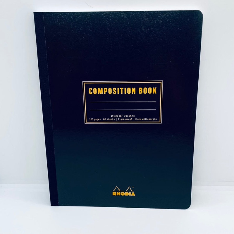 Rhodia B5 Composition Book Lined Black