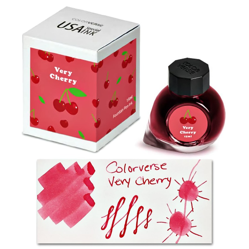 Colorverse USA Special Bottled Ink in Michigan (Very Cherry) – 15mL