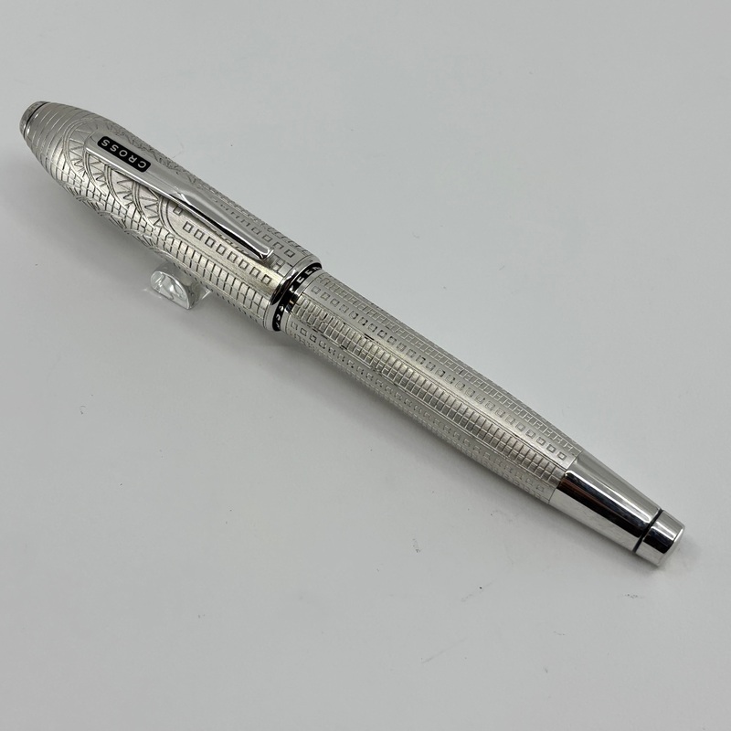 Cross Peerless Intricately Engraved Limited Production NYC Fountain Pen – Broad 18kt Gold Nib