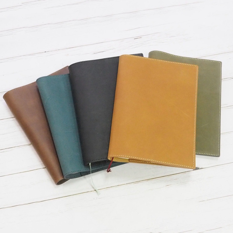 Luxo Notebook Leather Cover A5 Teal