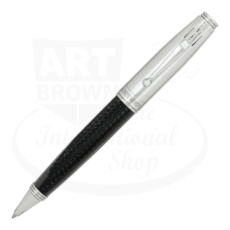 Monteverde Invincia Black & Chrome Ballpoint Pen, MV40063