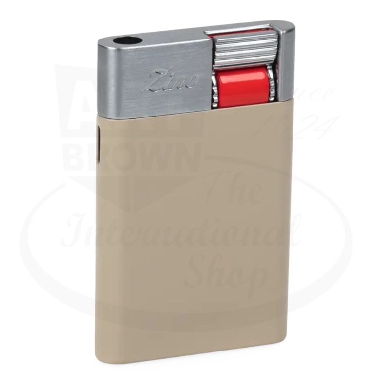 Zino ZM Cigar Beige & Red Jet Flame Lighter