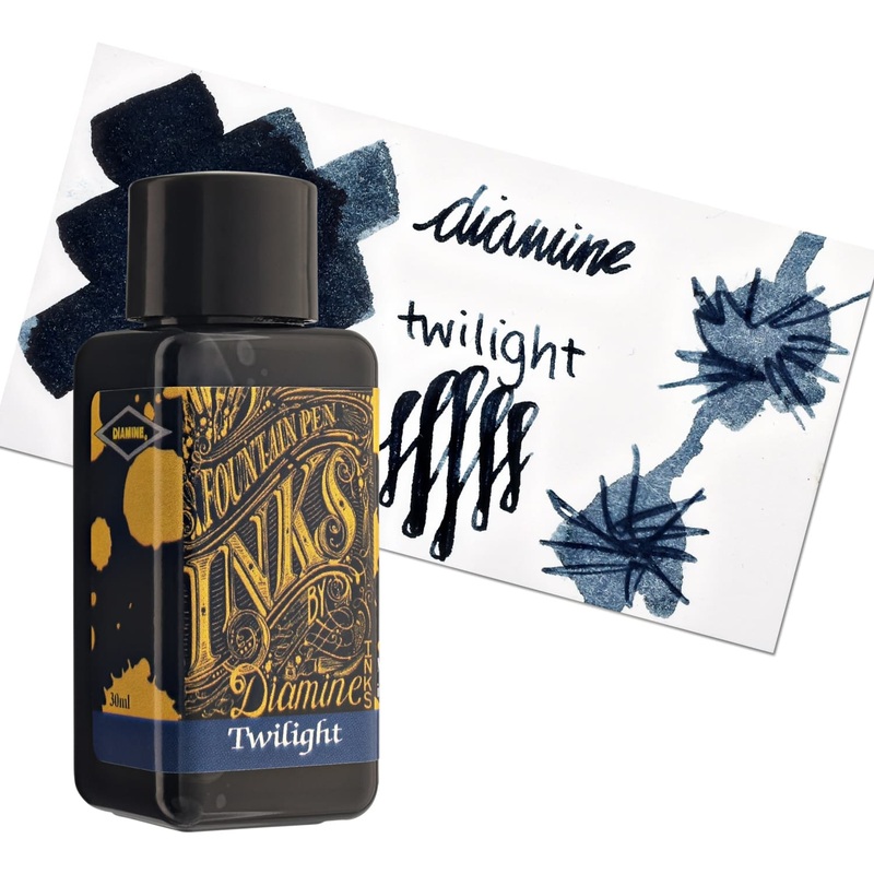 Diamine Classic Bottled Ink in Twilight Blue 80ml