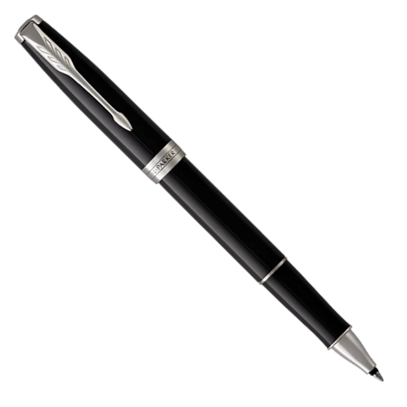 Parker Sonnet Classic Black Lacquer Chrome Trim Rollerball