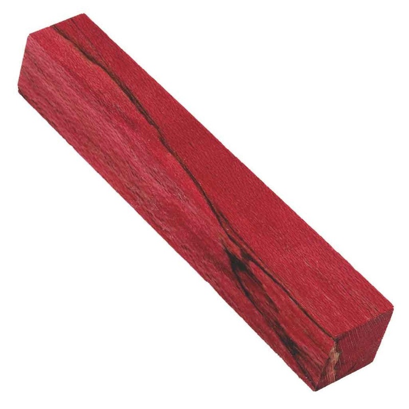 Terry’s Stabilized Sycamore Pen Blanks #7 – Dyed Red