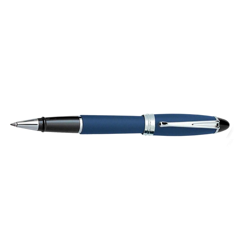 Aurora Ipsilon Satin Blue & Chrome – Rollerball