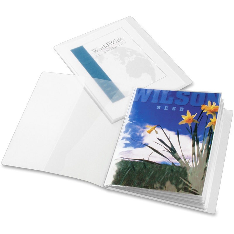 Cardinal ShowFile 51532 Letter Presentation Book – 8 1/2″ x 11″ – 24 Sheets Capacity – 12 Internal Pocket(s) – Polypropylene, Poly – Clear – Acid-free, Spine Label, PVC-free, Clear Overlay, Durable – 1 Each