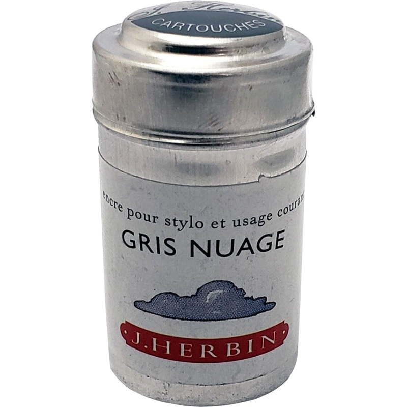 J. Herbin Fountain Pen Gris Nuage Ink Cartridge