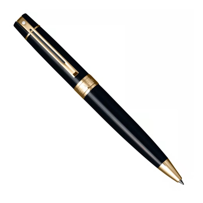 Sheaffer 300 Gloss Black with Gold Trim – Ballpoint