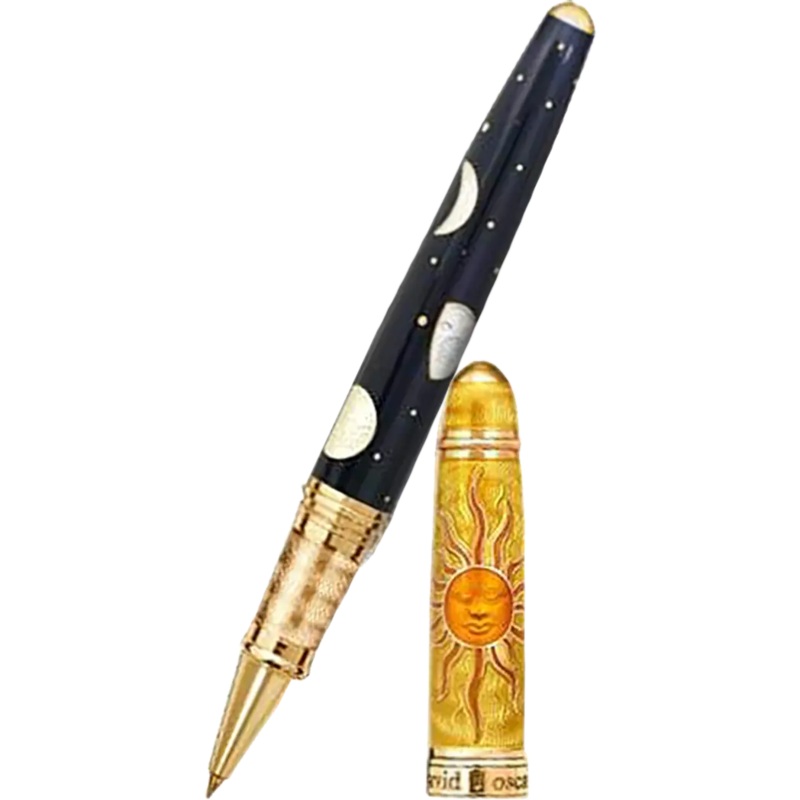 David Oscarson Celestial Golden Yellow Blazing Saffron Limited Edition Rollerball Pen