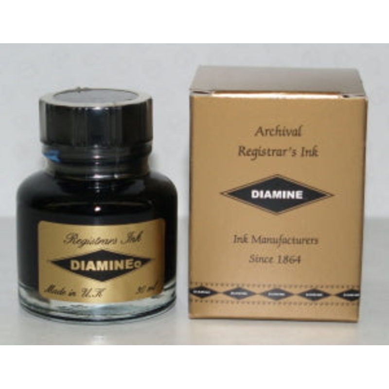 Diamine Registrars Blue Black – 30 mL Bottled Fountain Pen Ink