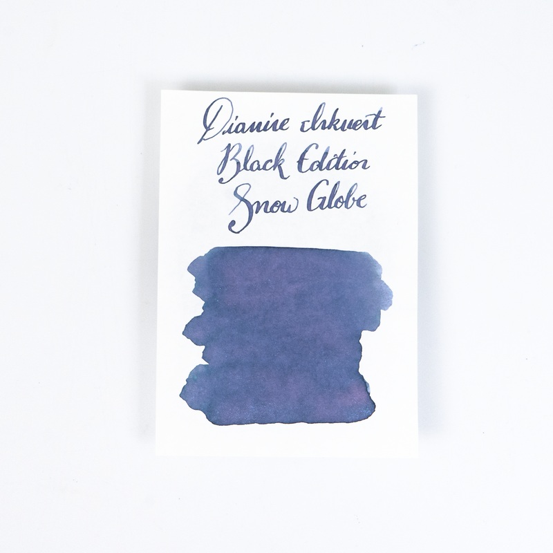 Diamine Snow Globe (50ml) Bottled Ink (Shimmer) – Black Edition