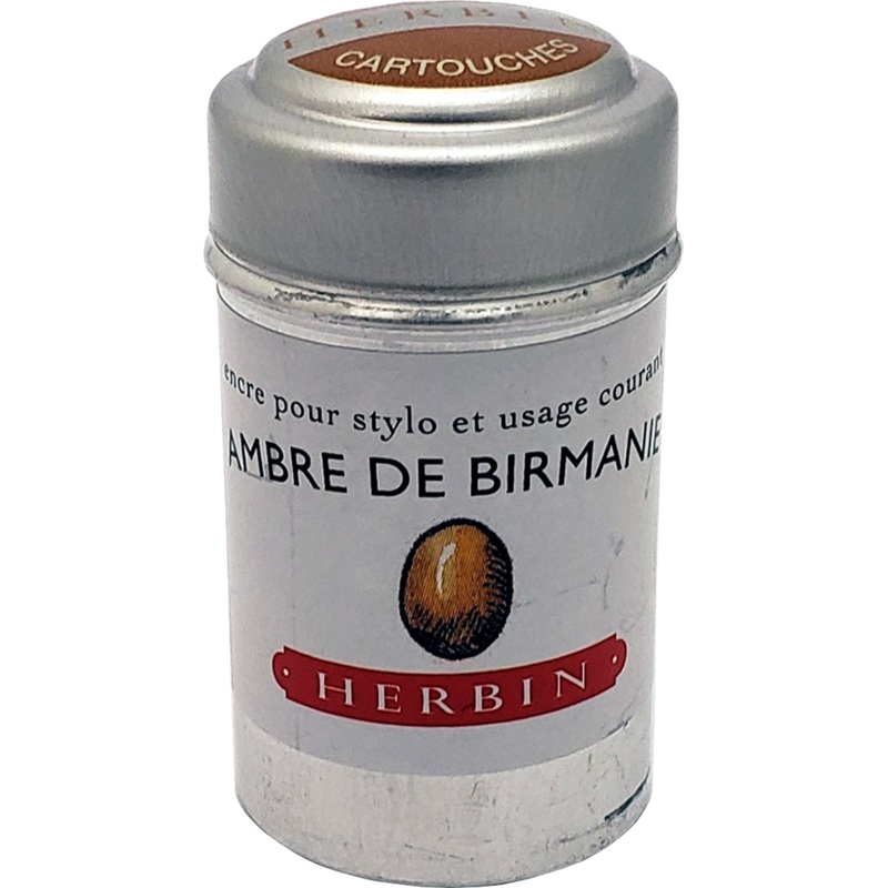 J. Herbin Fountain Pen Ambre De Birmanie Ink Cartridge