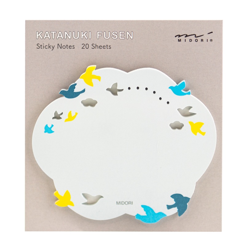 Midori Sticky Note Die-Cuttting – Birds