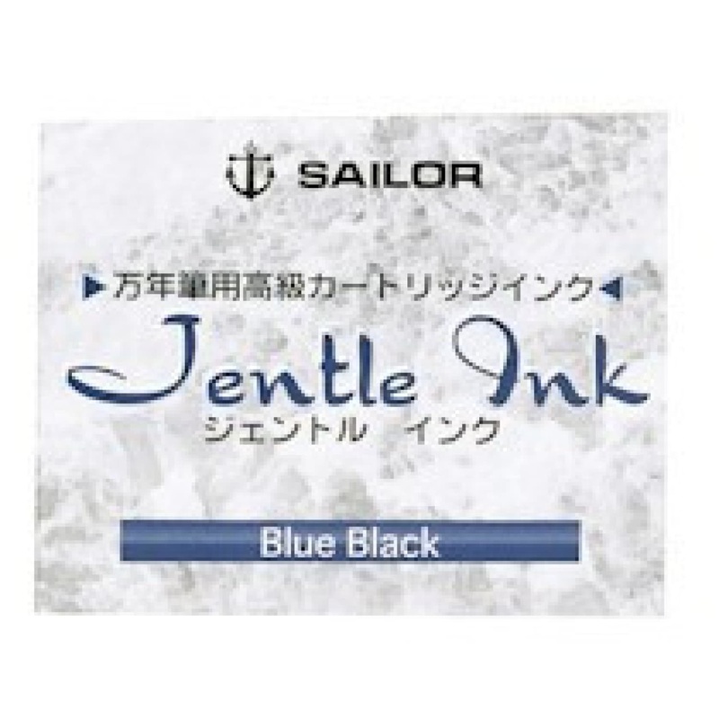 Sailor Jentle Ink Cartridges in Blue Black – Pack of 12