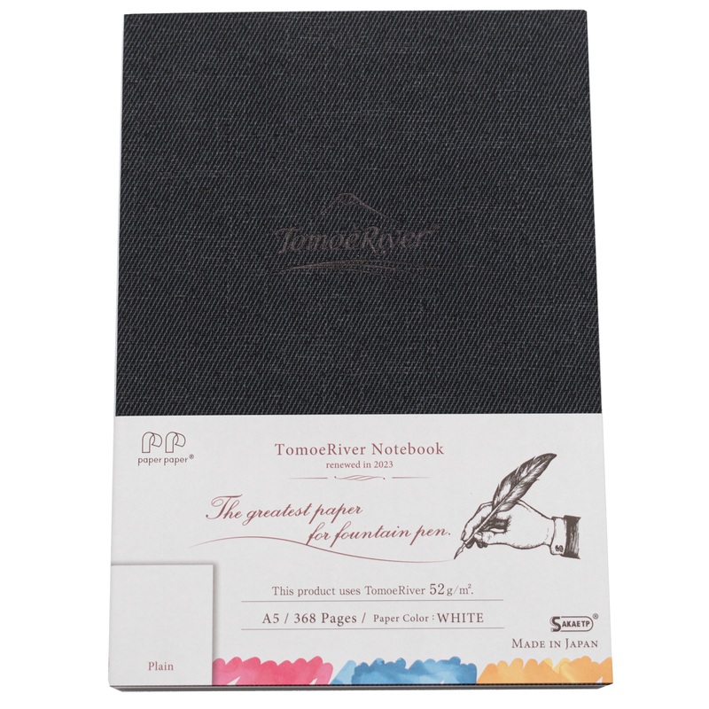 Sakae TP – Tomoe River Hard Cover White 52gsm 368 Page A5 Notebook – Plain