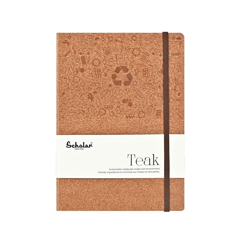 Scholar Teak Brown Notebook – A5, Ruled