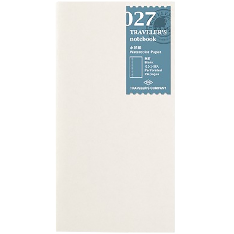 Traveler’s Notebook 027 Refill – Regular Size – Watercolor Paper