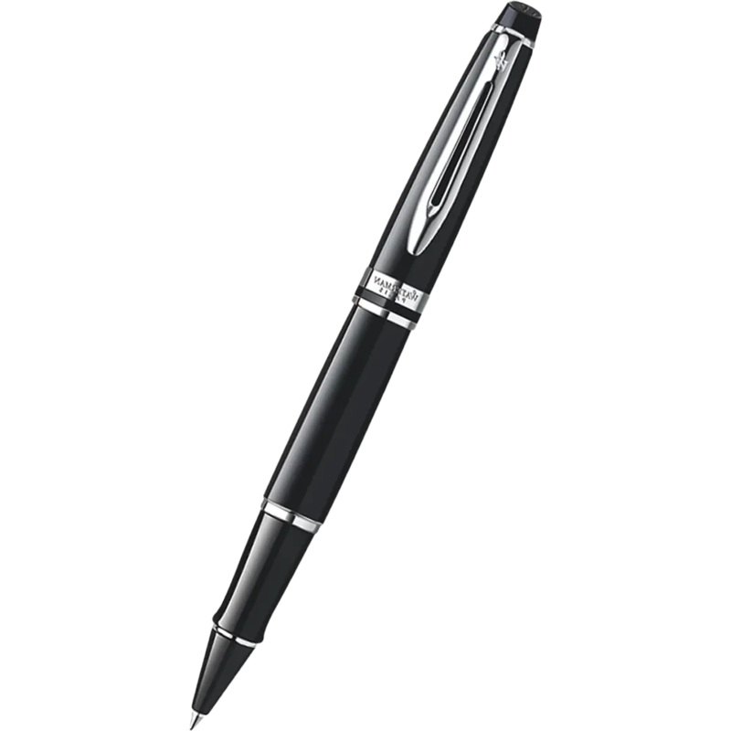 Waterman Expert Black Chrome Trim Rollerball Pen