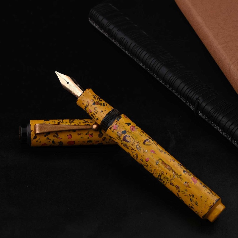 AP Magical Nuri Limited Edition Fountain Pen, Yellow – 18K Gold Nib Broad