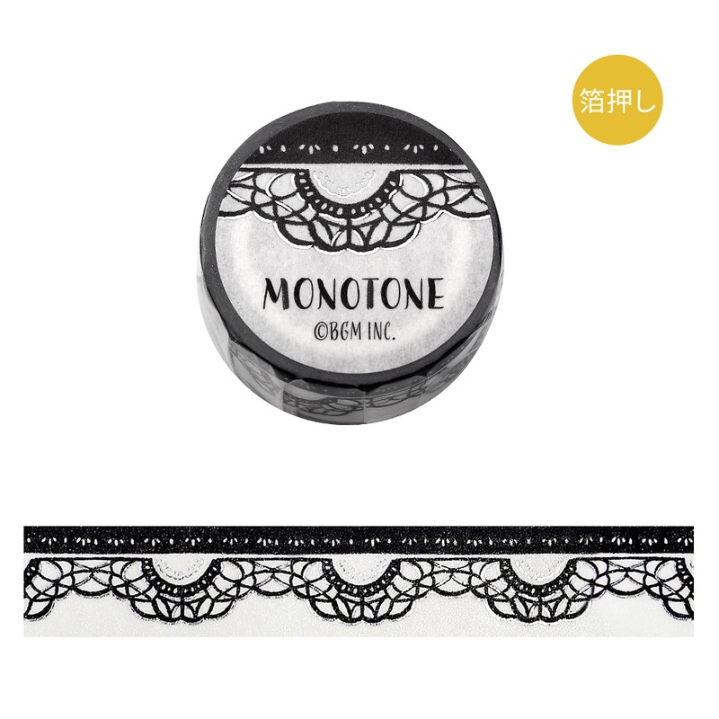 BGM Foil Stamping Masking Tape: Monotone – Lace