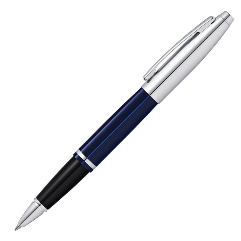 Cross Calais Rollerball Pen, Blue Lacquer & Chrome