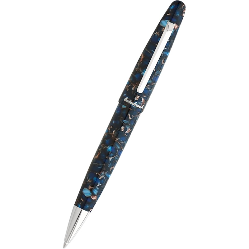 Esterbrook Estie Ballpoint Pen – Nouveau Bleu – Palladium Trim