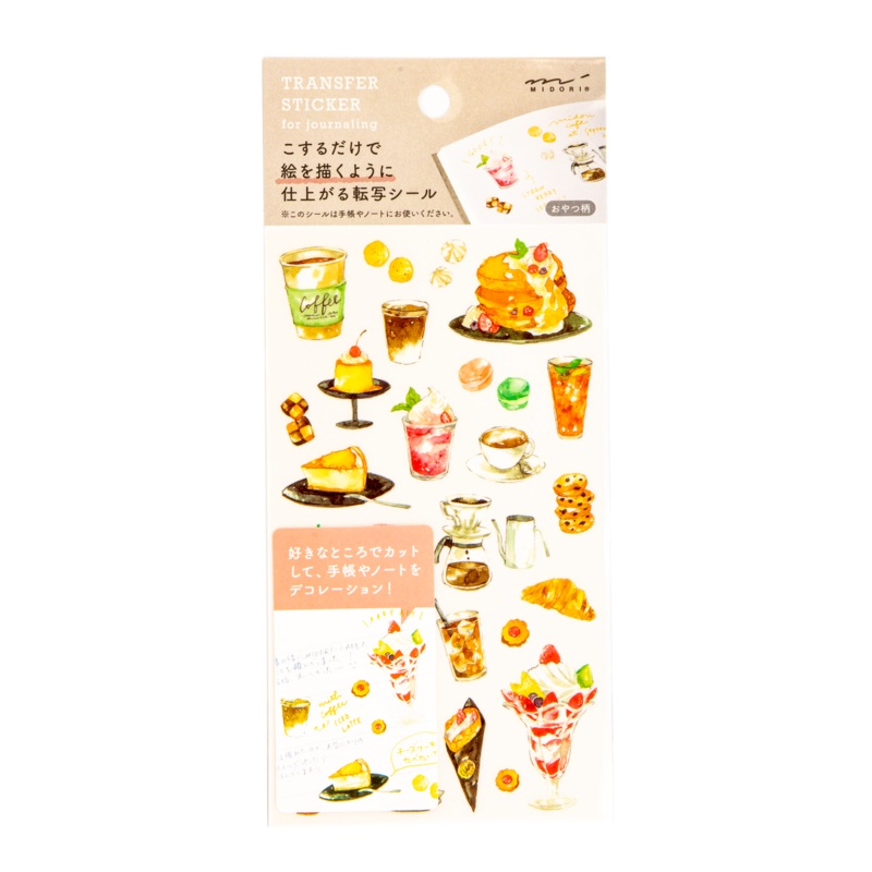 Midori Transfer Stickers – Snacks