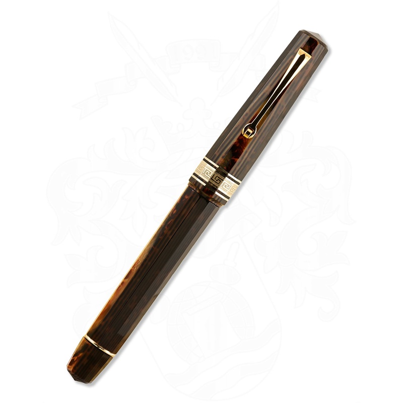 OMAS Celluloid Arco Brown Rollerball Pen
