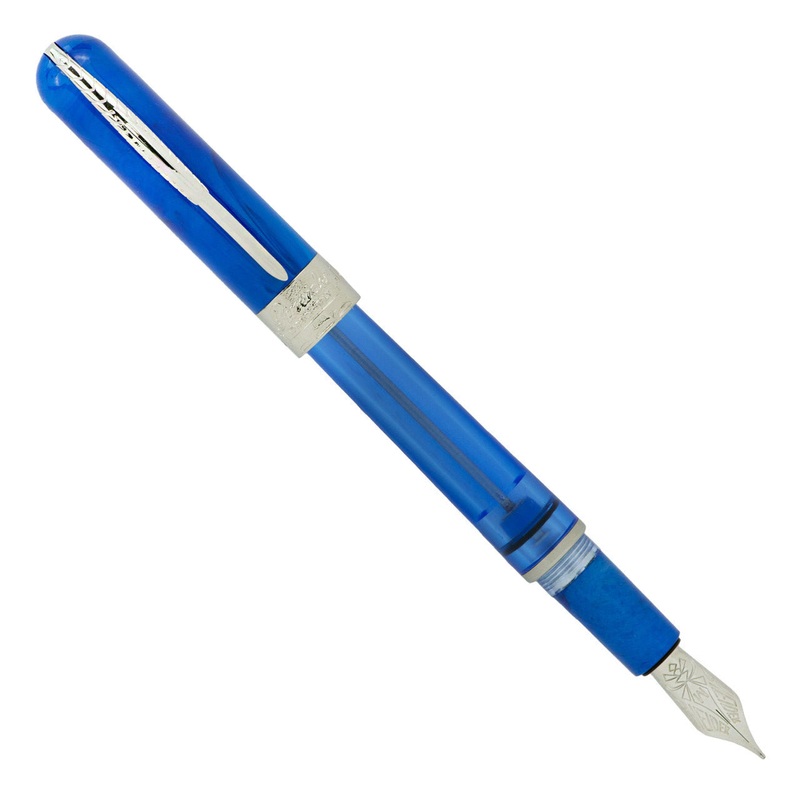 Pineider Avatar UR Twin Tank Touchdown Neptune Blue – Fountain Pen EF
