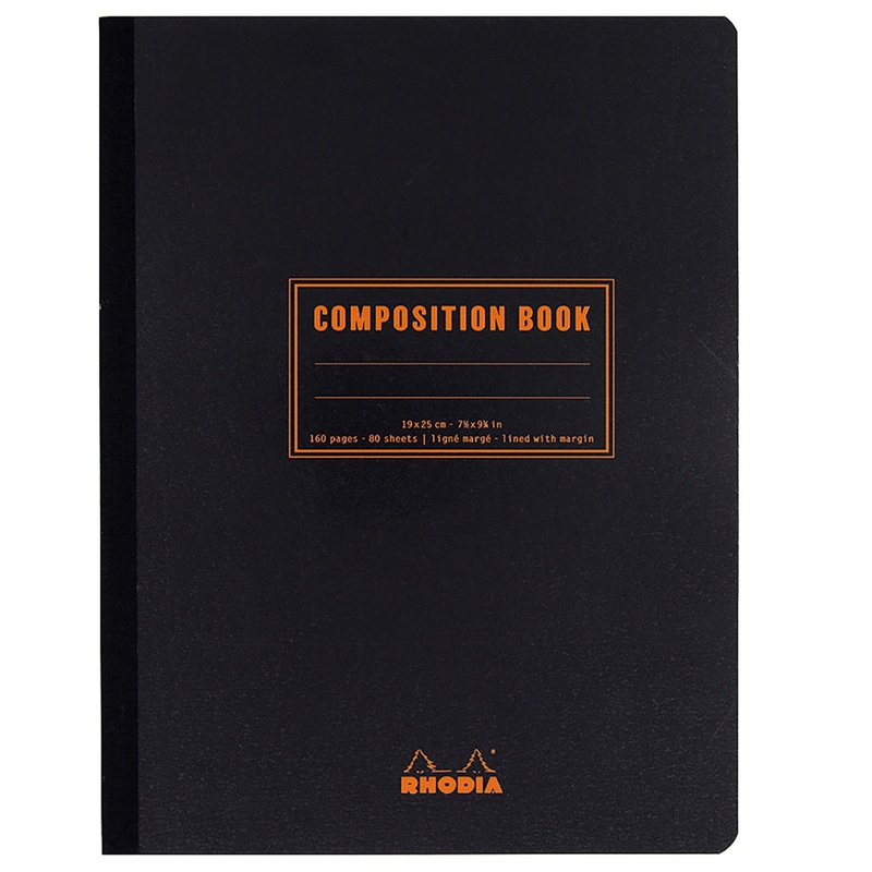 Rhodia Composition Book – Black, Lined