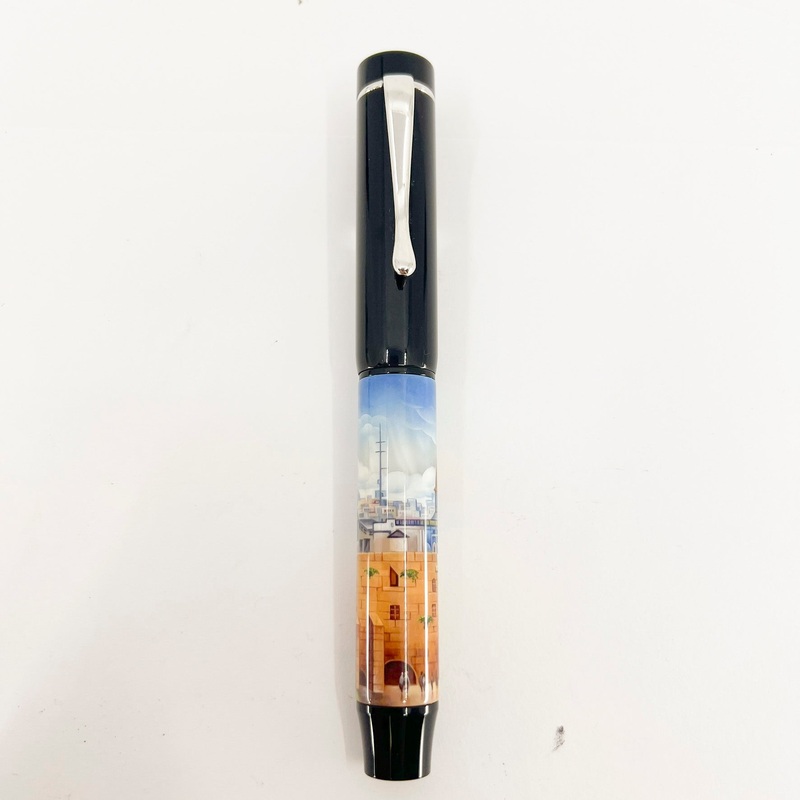 Bexley Russian Hand-Painted Lacquer Art Fountain Pen – Ottoman Empire Turkey  – Circa 2001