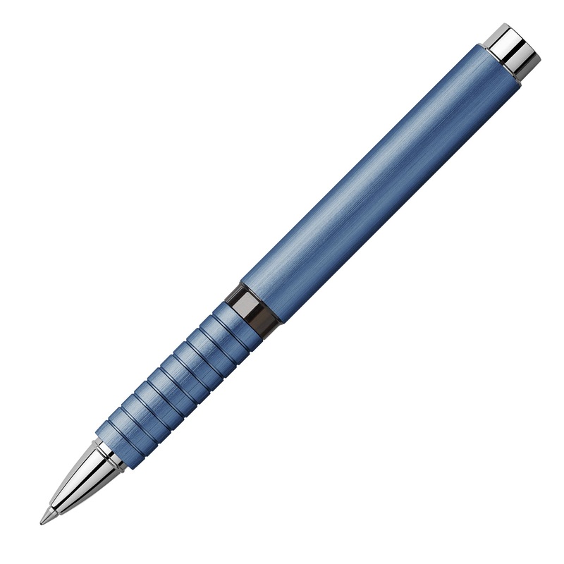 Faber-Castell Essentio Roller Ball Pen – Aluminium Blue CT