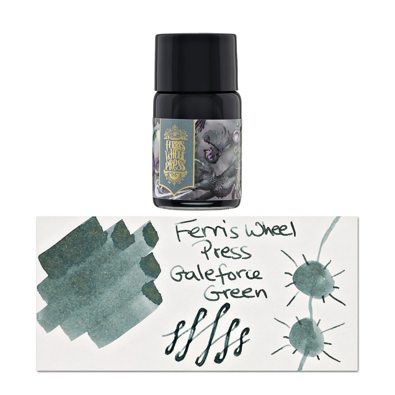 Ferris Wheel Press Bottled Ink Pot in Galeforce Green – 10mL