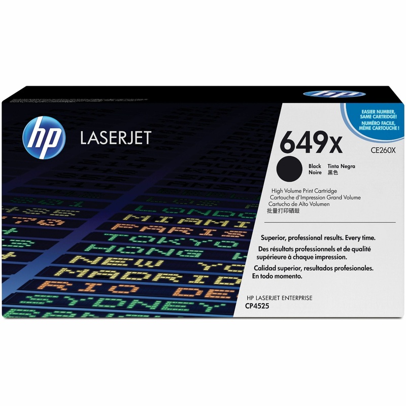 HP 649X (CE260X) Original Laser Toner Cartridge – Single Pack – Black – 1 Each – 17000 Pages
