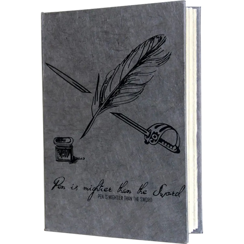 Monk Paper Charcoal Lokta Quotation Journal