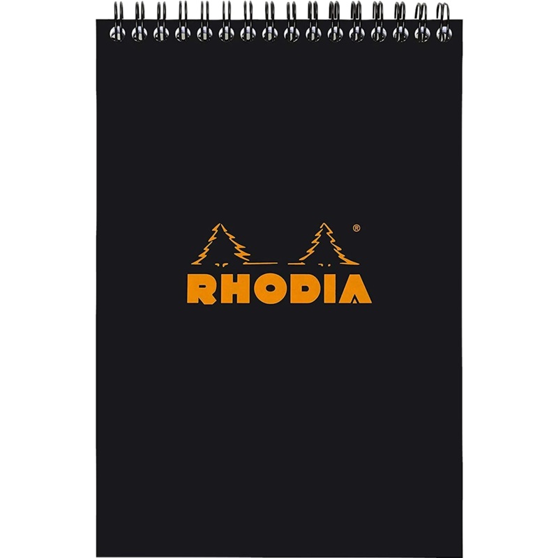 Rhodia Notepads Graph Black WB 6 X 8 1/4