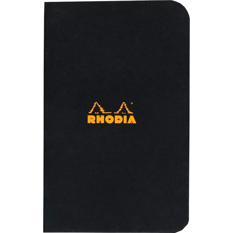 Rhodia Staplebound Graph Notebook 3 X 4 3/4-Black