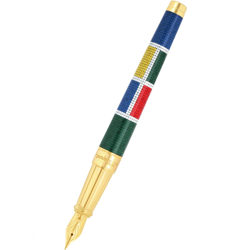 S T Dupont Line D Fountain Pen – Eternity Casablanca Multicolor (Large) Fine