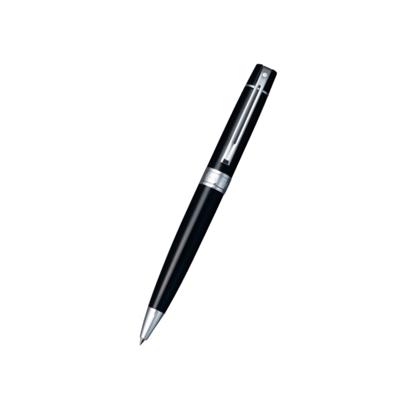 Sheaffer 300 E9312 Ballpoint Pen – Glossy Black with Chrome Plated Trims