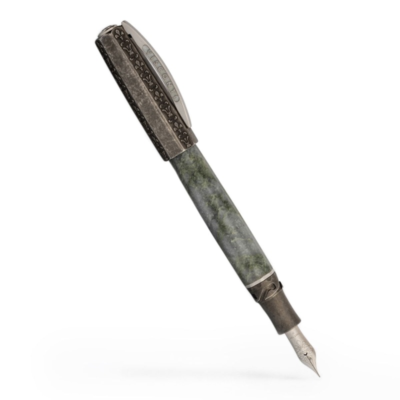 Visconti il Magnifico Fountain Pen – Green Marble Extra Fine