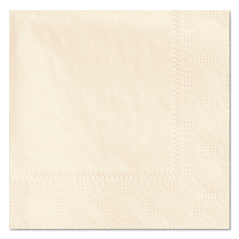 Beverage Napkins, 2-Ply, 9 1/2 X 9 1/2, Ecru, 1000/carton