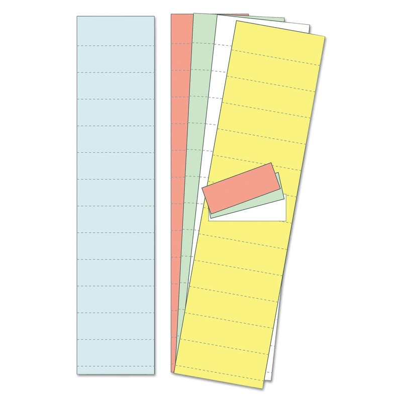 Data Card Replacement, 2″ W X 1″h, Assorted Colors, 1000/pack