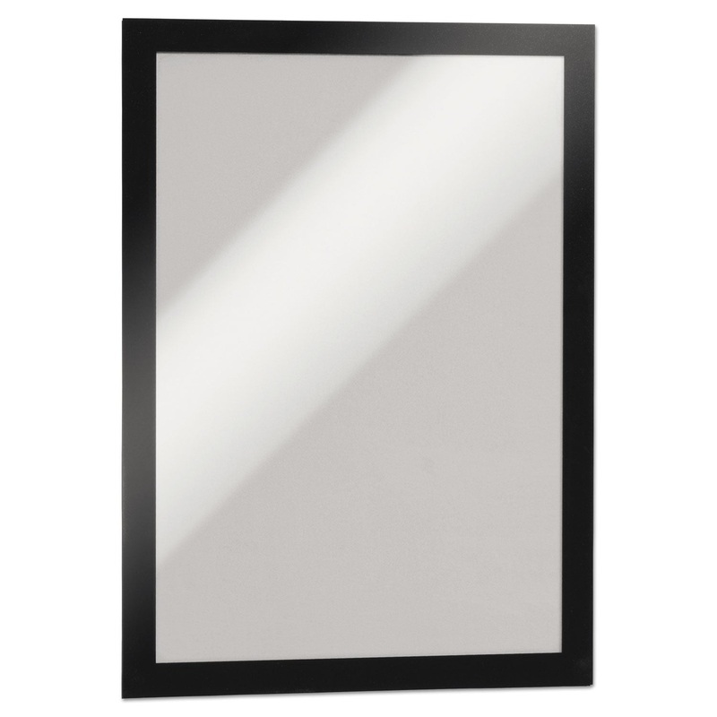 DURAFRAME SIGN HOLDER, 8 1/2 X 11, BLACK FRAME, 2 PER PACK