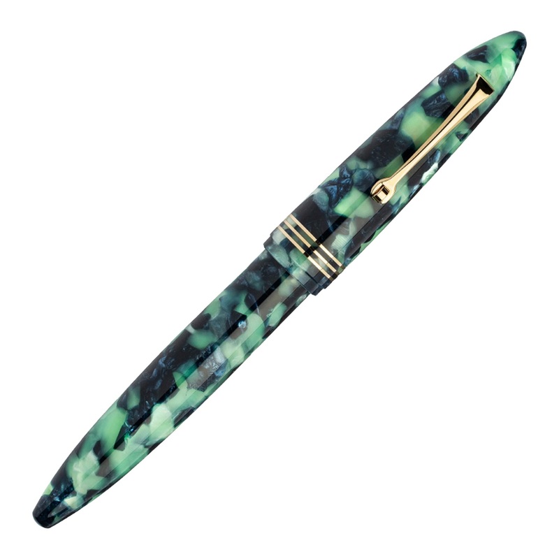 Leonardo Furore Fiordo Di Furore Roller Ball Pen – Green & Black GT