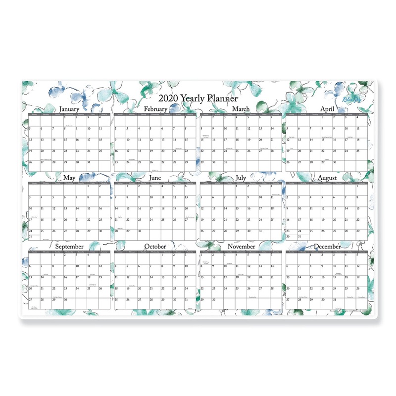 LINDLEY LAMINATED WALL CALENDAR, 36 X 24, 2020